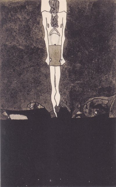 Uomo con perizoma da Egon Schiele